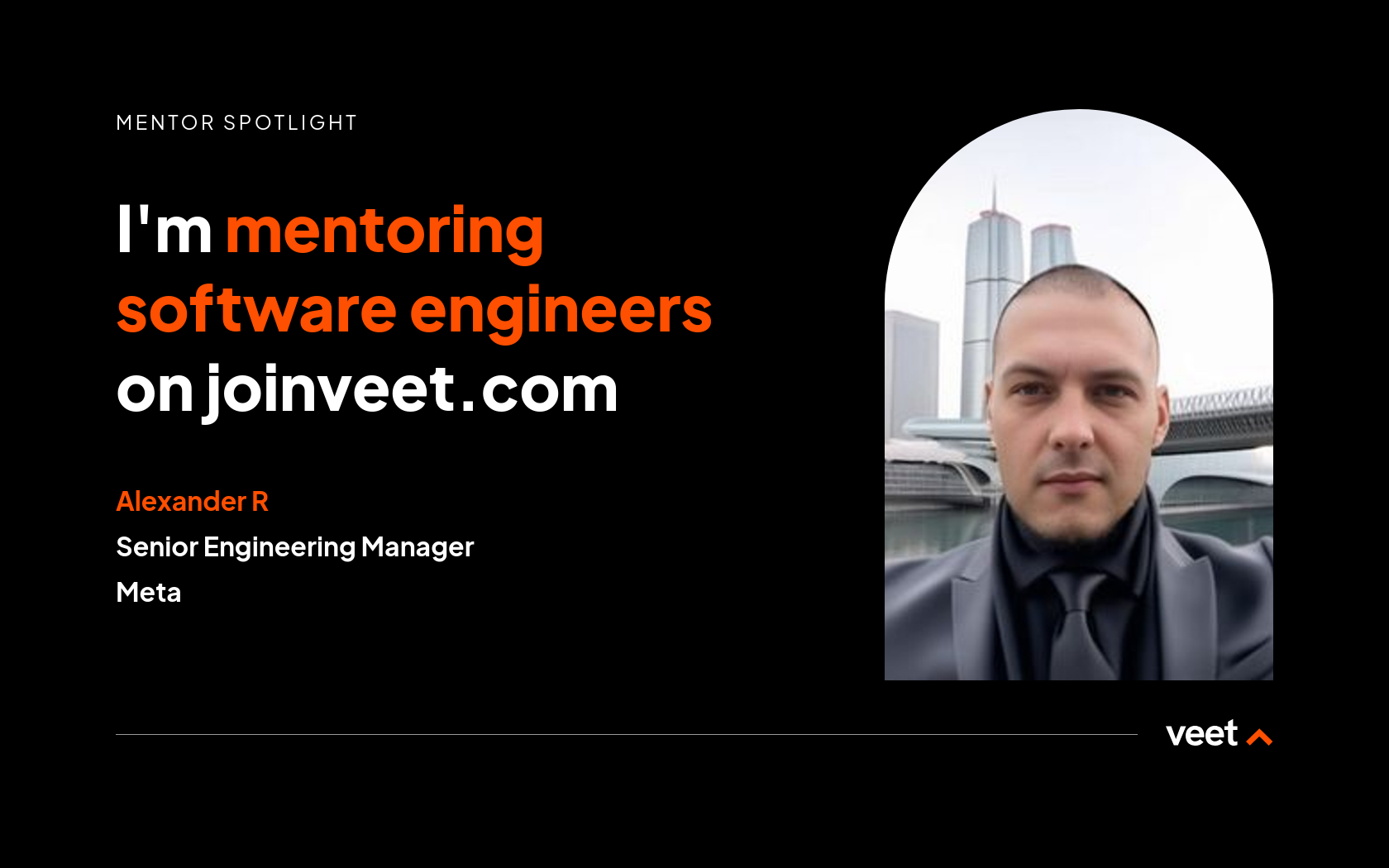 Get mentored by Alexander R on Veet
